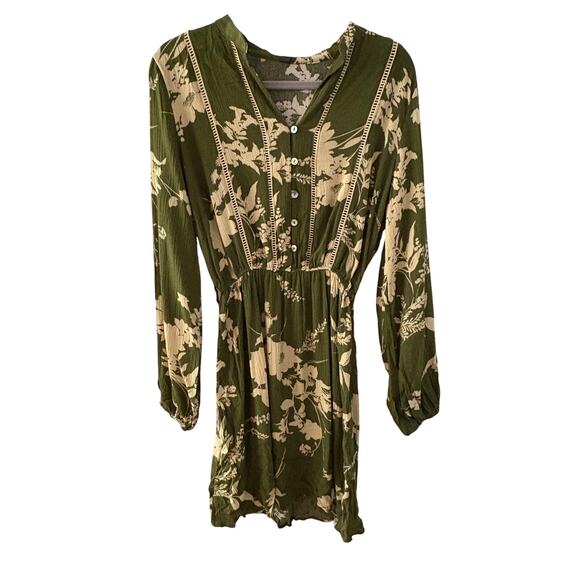 Luna Chix Green Floral Dress Women’s M NWT – Festival Boot-Loop Style - Picture 5 of 5